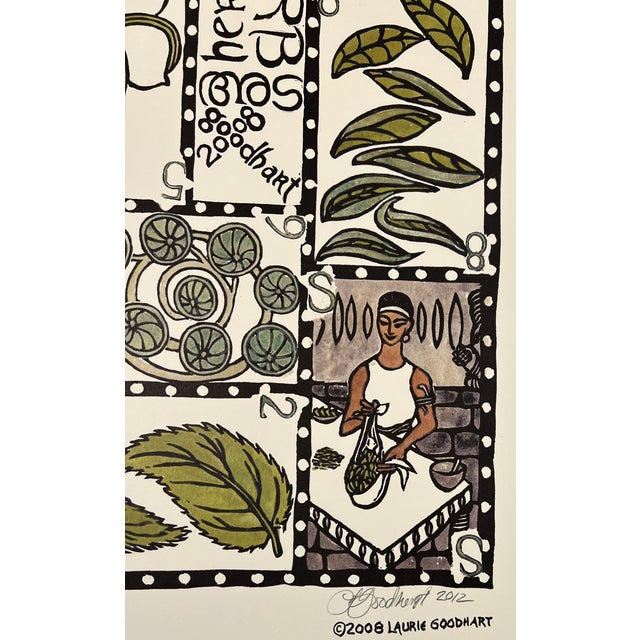 Contemporary Four Prints. Original Art, Playing Card Theme, Food Art For Sale - Image 3 of 11