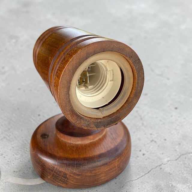 Danish Architectural T45 Wall Sconce Light in Pine, 1960s For Sale - Image 6 of 11
