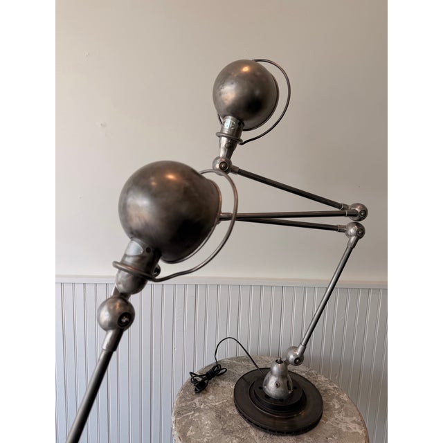 1960s 1960s French Jieldé Lamps in Natural Metal Finish For Sale - Image 5 of 7