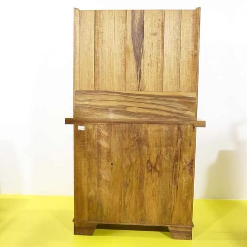 Wood Sideboard with Glass Doors and Drawers For Sale - Image 14 of 15