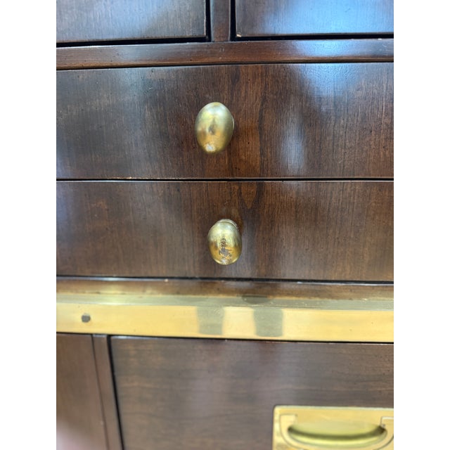Wood 1970s Milo Baughman for Directional Custom Collection Campaign Gentleman’s Armoire For Sale - Image 7 of 18