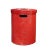 Leather Vinyl Cover Red Round Bucket Container Box Large For Sale