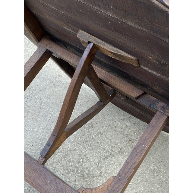 Antique Round Winemaker's Target Folding Table with Tilting Top, 1890s For Sale - Image 10 of 18