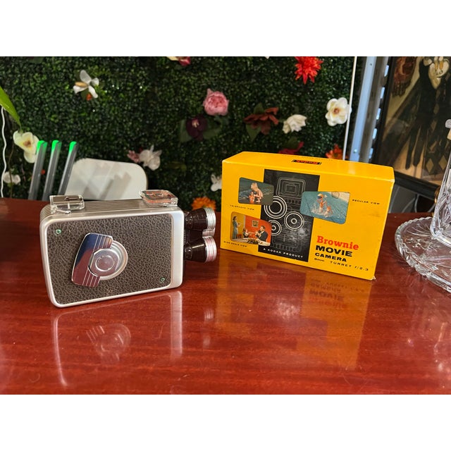 Industrial 1970s Brownie Movie Camera 8 Mm and Box For Sale - Image 3 of 9