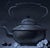 Early 21st Century Achromatic by Blair Atherholt | Oil on Panel Still life of a black kettle with smoke and fruit For Sale - Image 5 of 5