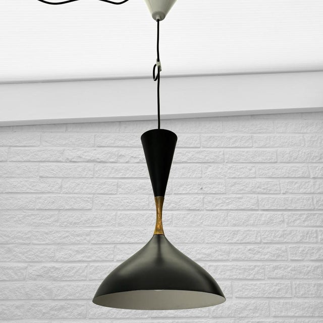 Mid-Century Modern Asea Pendant Lamp Diabolo from Svend Aage Holm Sørensen, Sweden, 1950s For Sale - Image 3 of 12