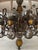Vintage Fine European Gilt Silver Iron & Wood Double-Shaded Chandelier For Sale - Image 10 of 18