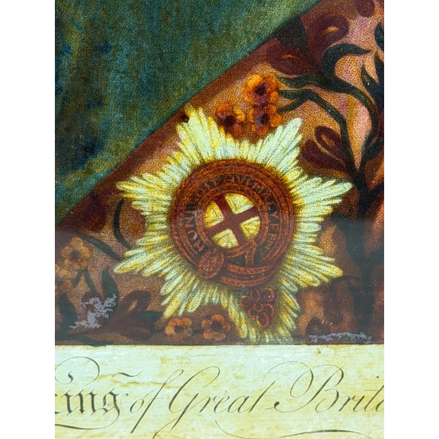 18th Century King George III Reverse-Painted Mezzotint on Glass After Jeremiah Meyer Ra, Engraved by Richard Purcell, London For Sale - Image 9 of 18