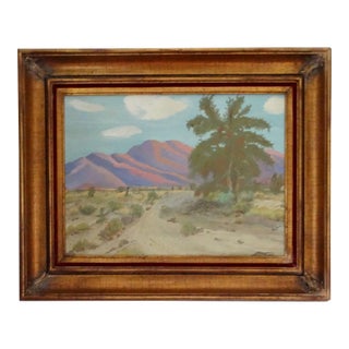 California Impressionist Desert Landscape Oil Painting For Sale
