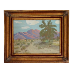 California Impressionist Desert Landscape Oil Painting