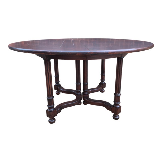 1980s Rustic Baker Milling Road Dining Room Table Chairish
