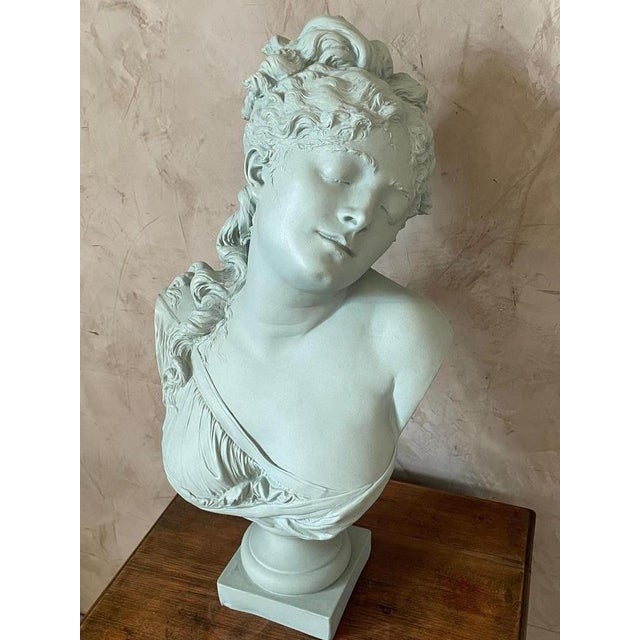 Antique Woman Bust in Terracotta, 1850s For Sale - Image 4 of 18