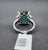 7.52 Ct GRS Certified Zambian Emerald & Diamond Ring, Size 6.5 For Sale - Image 9 of 10