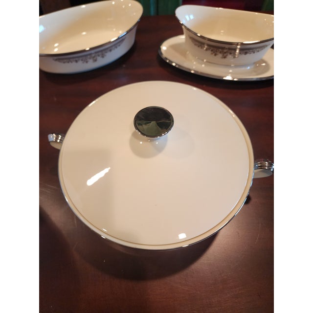 Traditional Lenox Lace Point Serving Pieces For Sale - Image 3 of 6