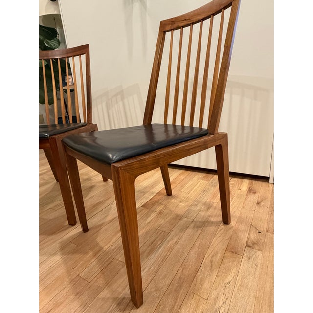 Wood Pair of Organic Modernism Dining Chairs For Sale - Image 7 of 7