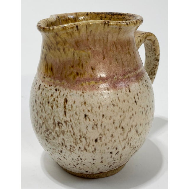 Ceramic Vintage Studio Pottery Creamer and Sugar, a Pair For Sale - Image 7 of 12