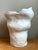 Early 21st Century Vintage Biomorphic Sculptural White Ceramic Vase For Sale - Image 5 of 14