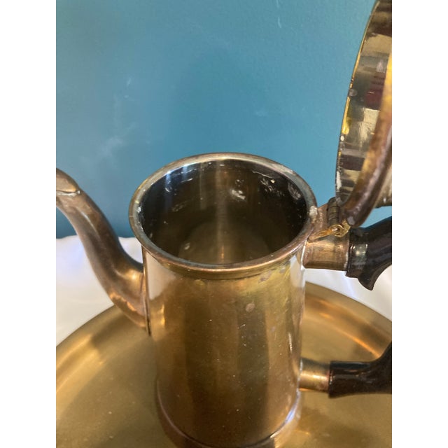 1970s Mid-Century Gatco Brass Coffee Service Set- 4 Pieces For Sale - Image 5 of 8