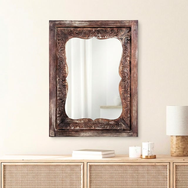 Dimensions: 36" W x 3" D x 48" H Features: • A rare piece and one of its kind exists • 100% solid wood construction • Hand...