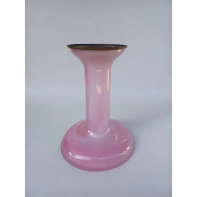Opaline Glass Candleholder from Studio Ahus, Sweden, 1982 For Sale - Image 9 of 9