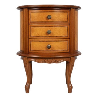 Small Louis XV Style Chest of 3 Drawers with Inlays For Sale