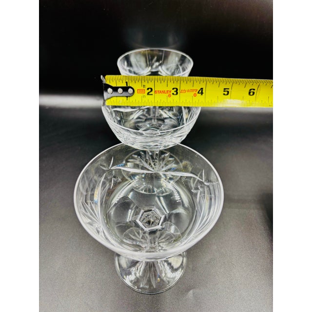 Mid 20th Century Waterford Crystal Ashling Champagne/Tall Sherbet - Set of 3 For Sale - Image 10 of 11