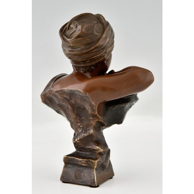 Emmanuel Villanis, Rebecca Bust, 1900, Bronze For Sale - Image 6 of 11