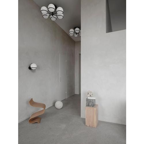 Le Sfere Ceiling Lamp in Opaline Glass by Gino Sarfatti For Sale - Image 3 of 7