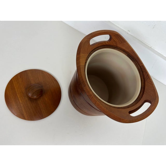 Danish Teak Ice Bucket by Esb Denmark For Sale - Image 12 of 13