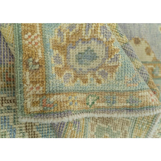 Textile Turkish Oushak Rug 2'10" x 8'5" #19153 For Sale - Image 7 of 8