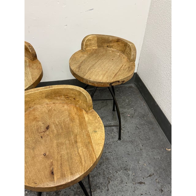 Arteriors Henson Counter Stools, Set of Three For Sale - Image 12 of 12