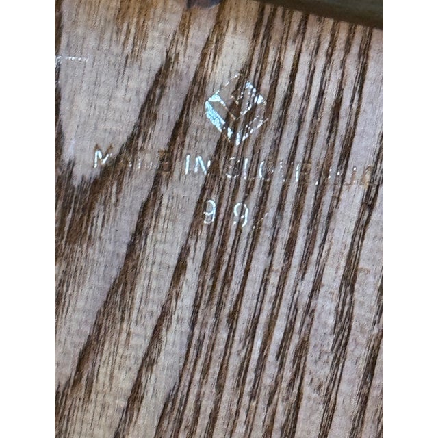 Vintage 1999 French Country Wheatback Dining Chair Solid Wood Made in Slovenia For Sale - Image 12 of 12