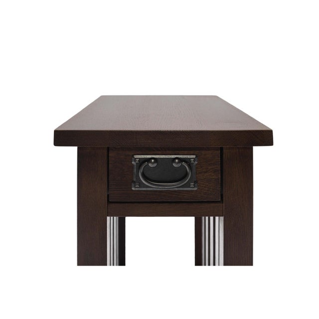 Mission 1 Drawer Spindle End Table For Sale - Image 4 of 15