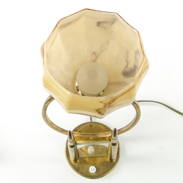 Art Deco Table Lamp with Frame, Poland, 1930s For Sale - Image 17 of 18