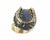 This Diamond Chalcedony 14k Two Tone Gold Horseshoe Design Ring in size 5.5 is a beautifully crafted piece of fine...