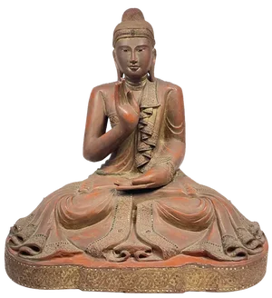 Burmese Artist, Large Buddha, Late 19th Century, Wood