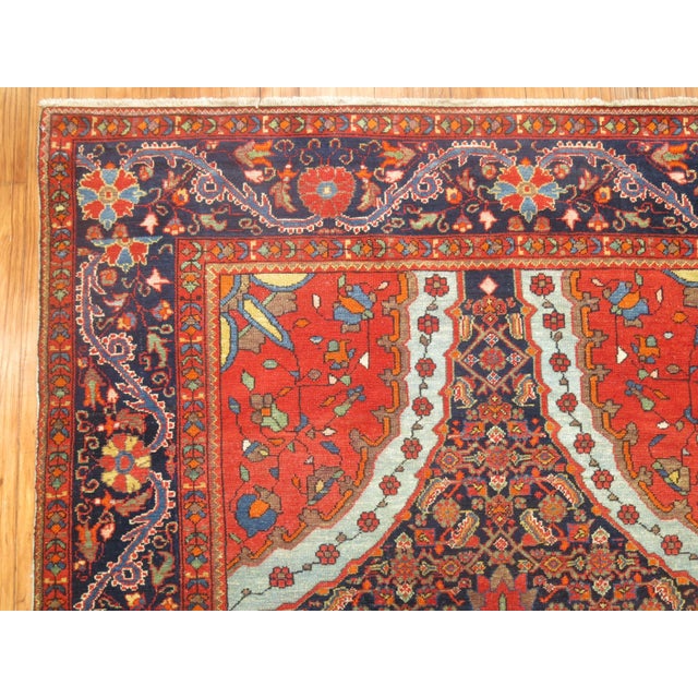 Dramatic Antique Zabihi Collection Persian Mishan Malayer Rug - 4'3" x 6'3" For Sale - Image 11 of 12