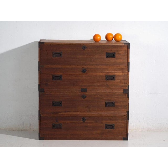 Antique Japanese Chest of Drawers in Wood For Sale - Image 9 of 11