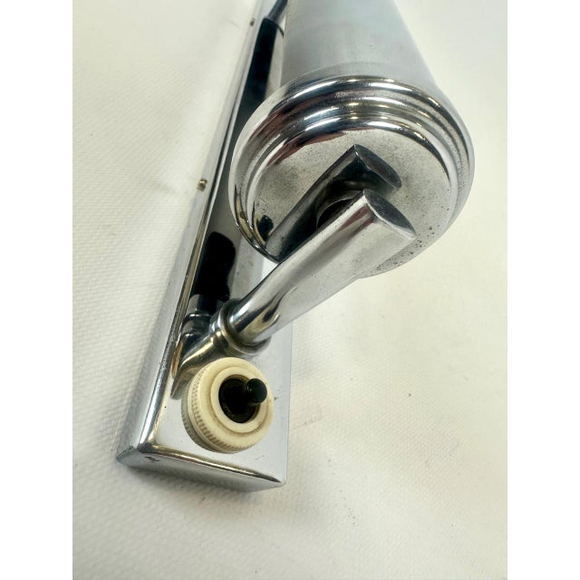 Metal Bauhaus Chrome-Plated Wall Lamp, 1930s For Sale - Image 7 of 18