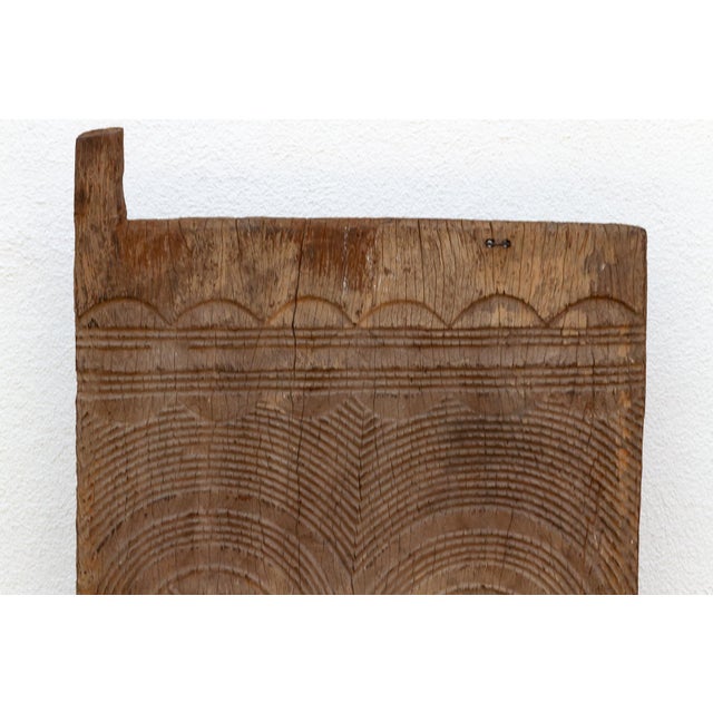 African Sub-Saharan Sun Bleached African Antique Door For Sale - Image 3 of 9