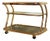 Brass and Smoked Glass Bar Cart attributed to Morex For Sale - Image 13 of 13