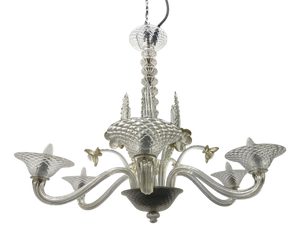 Large Venetian Murano Glass Chandelier, 1960s