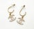 Chanel Gold CC Crystal Moscova Hoop Piercing Earrings *Marked 09 *Made in Italy *Comes with original box -Approximately...