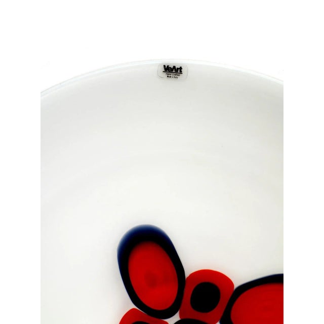 Siena Murano Glass Plate by Bruno Gambone for VeArt, 1970s For Sale - Image 4 of 8