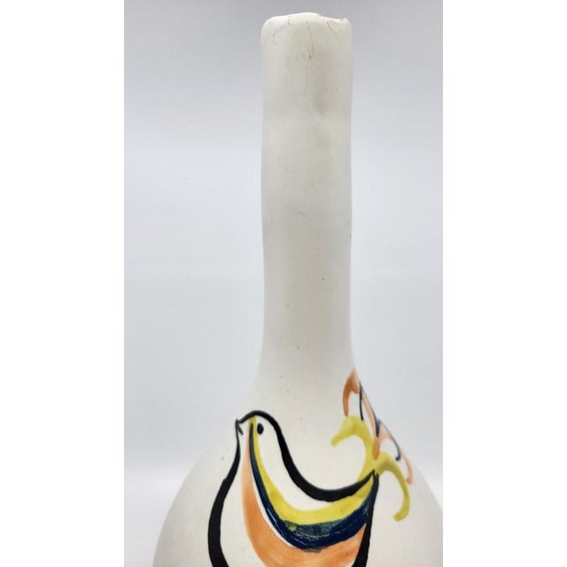 Ceramic Liqueur Service Bottle and Cups by Roger Capron for Vallauris, 1950s, Set of 7 For Sale - Image 3 of 12