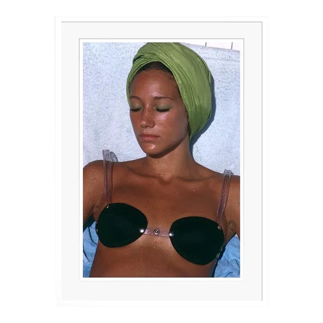Marisa Berenson 1968 by Slim Aarons White Framed C Print For Sale