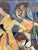 1960s Mid-Century Cubist Abstract Female Nudes Oil Painting by André Poirson For Sale - Image 5 of 11