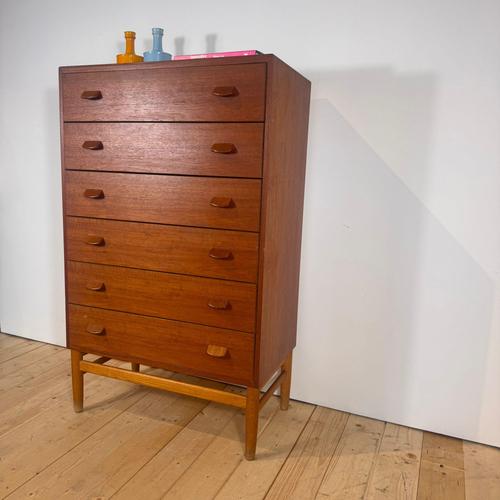 Teak Chest of Drawers by Poul M. Volther for FDB Møbler, 1960s For Sale - Image 5 of 7