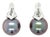 Mikimoto, 18 Karat White Gold, Cultured South Sea Pearl and Dianond Earrings, Pair For Sale