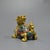 Bronze Gilt Bronze Cloisonné Enamel Dragon-Turtle Figure For Sale - Image 8 of 9